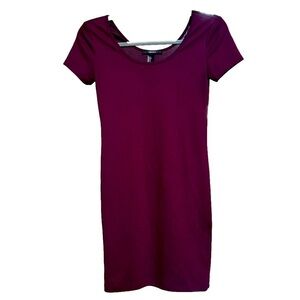 FOREVER 21 ribbed fitted scoop neck dress